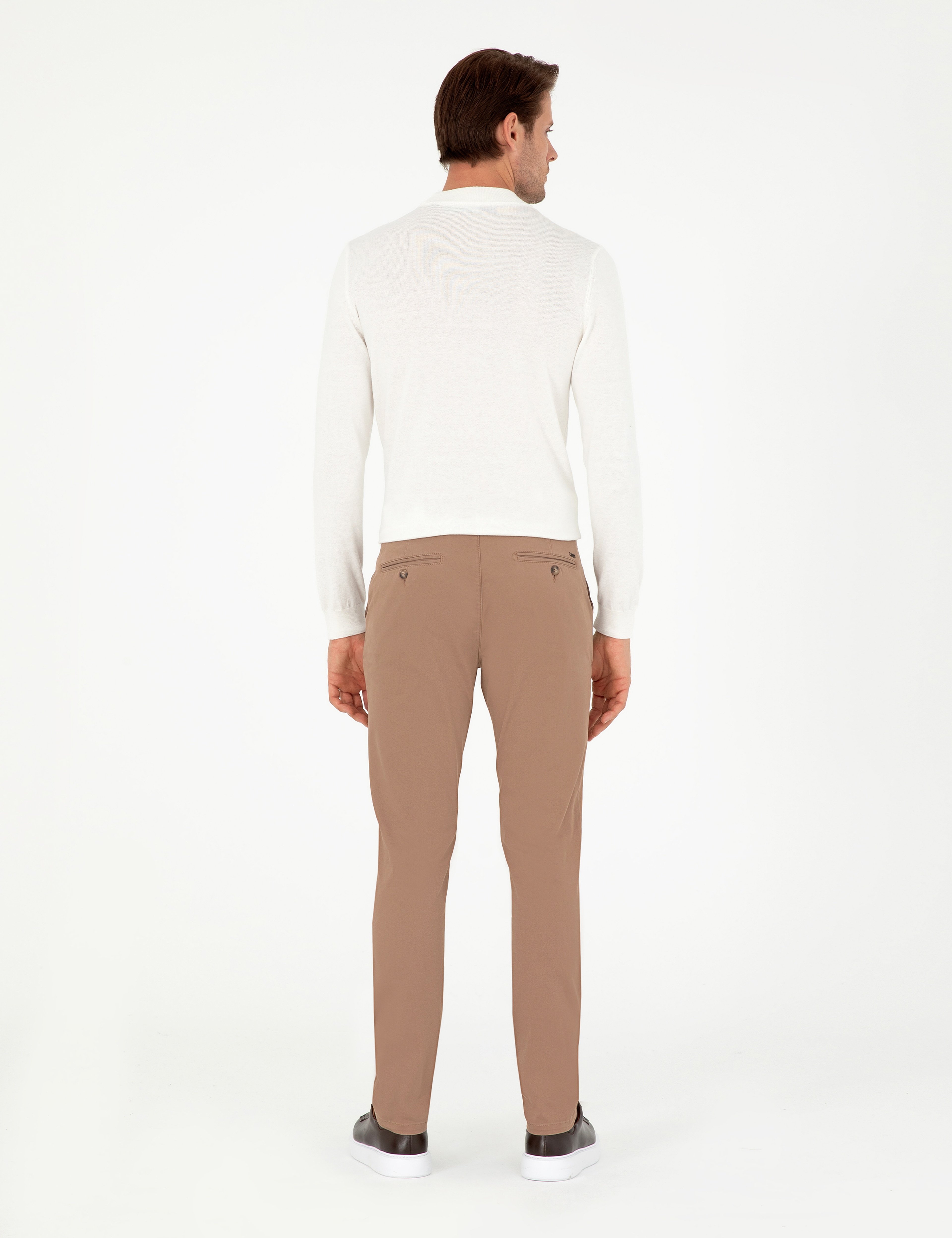 Vizon Slim Fit Basic Kanvas Pantolon - Image 4