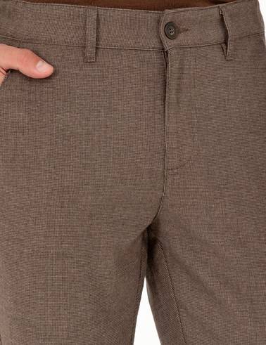 Kahverengi Slim Fit Kanvas Pantolon