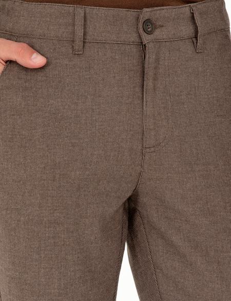 Kahverengi Slim Fit Kanvas Pantolon - 50299557023