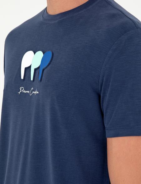 Lacivert Slim Fit Tişört - 50290643010