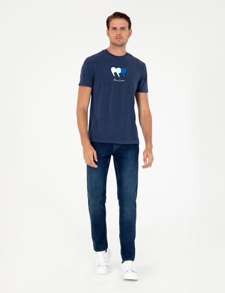 Lacivert Slim Fit Tişört - 50290643010