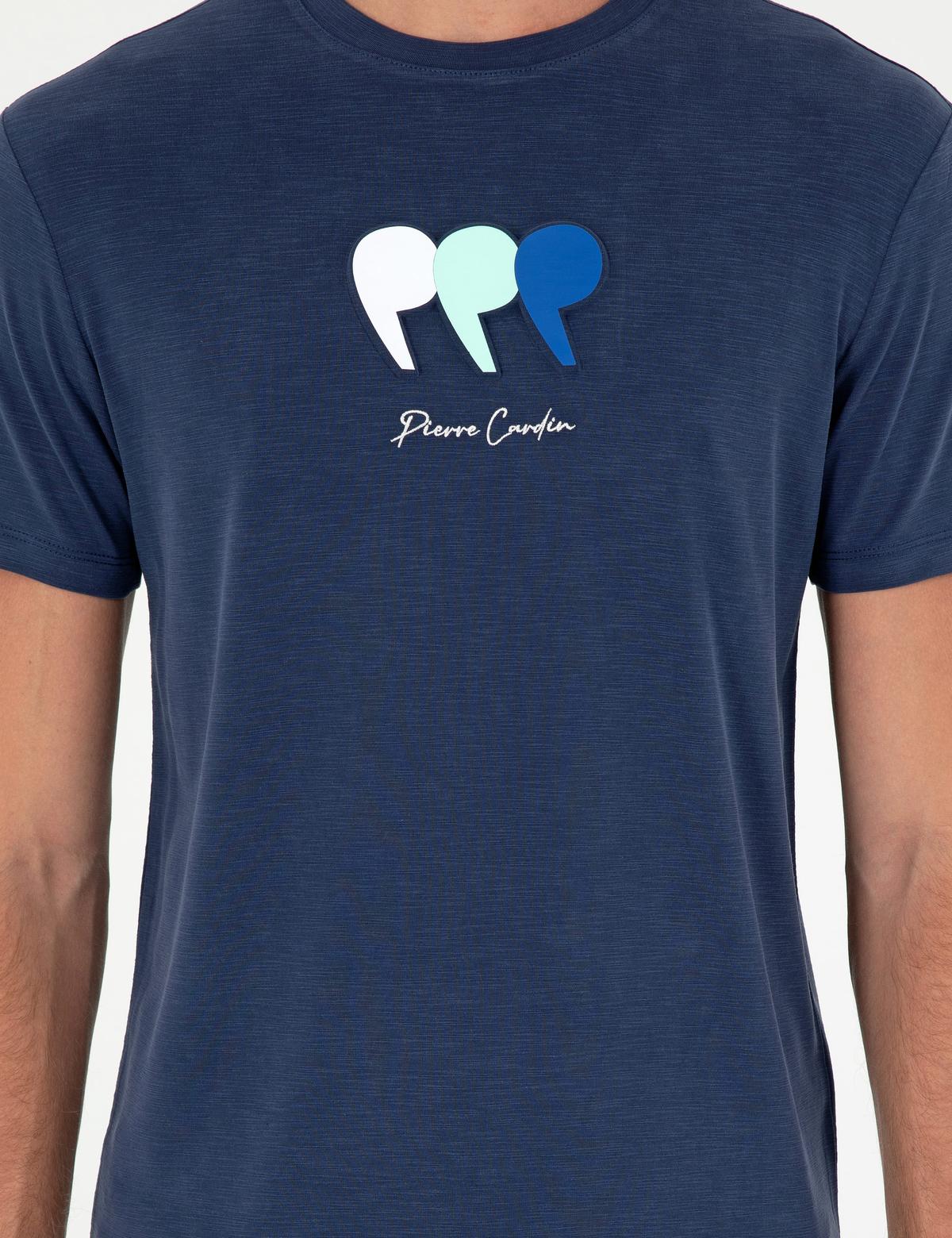 Lacivert Slim Fit Tişört - 50290643010