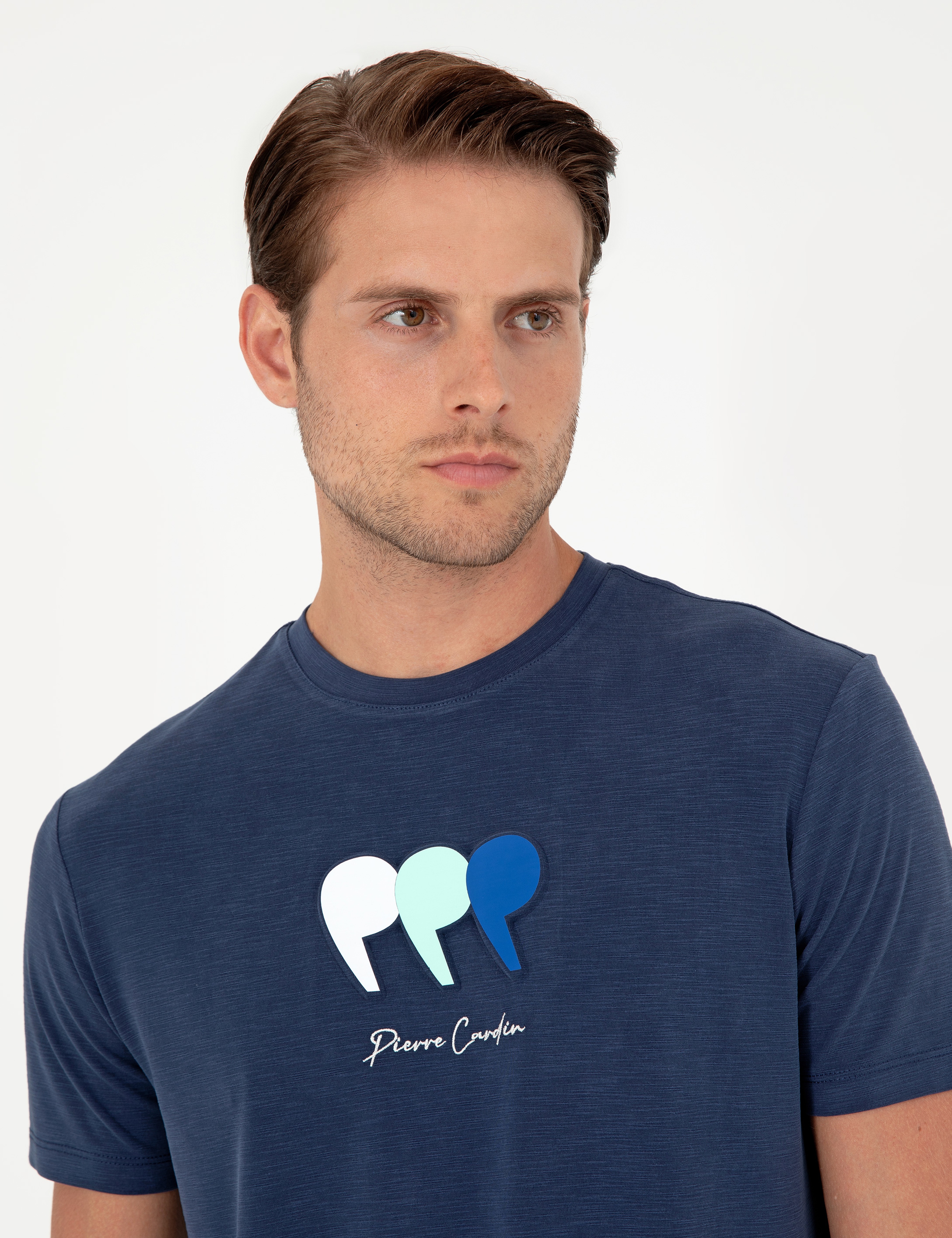 Lacivert Slim Fit Tişört - Image 2