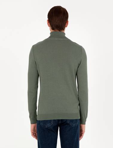 Duman Slim Fit Balıkçı Yaka Basic Triko Kazak