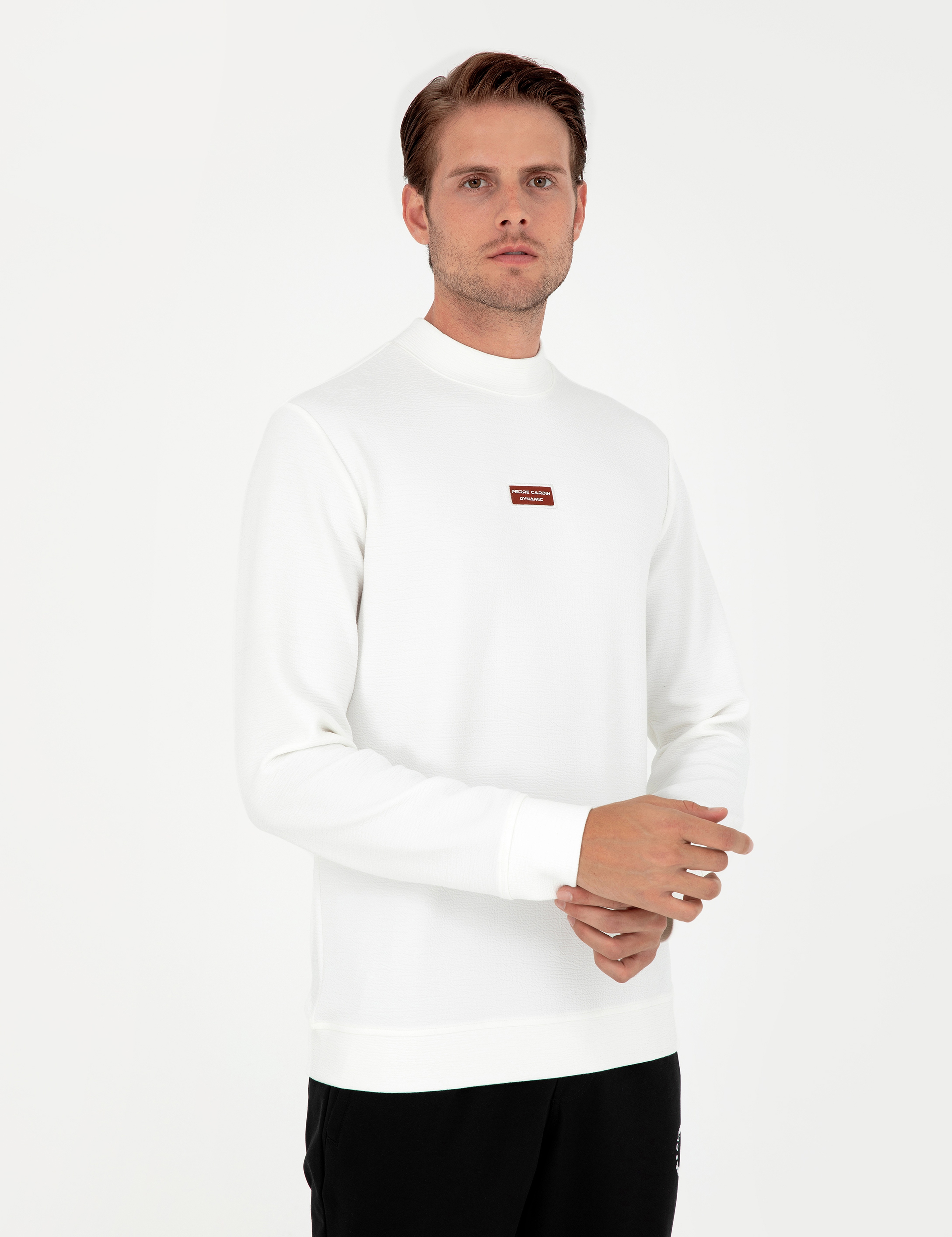 Beyaz Regular Fit Sweatshirt - Image 3