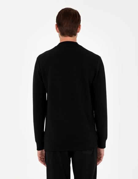 Siyah Regular Fit Sweatshirt - 50293256013