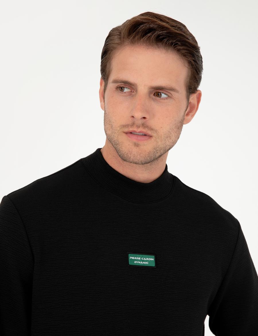 Siyah Regular Fit Sweatshirt
