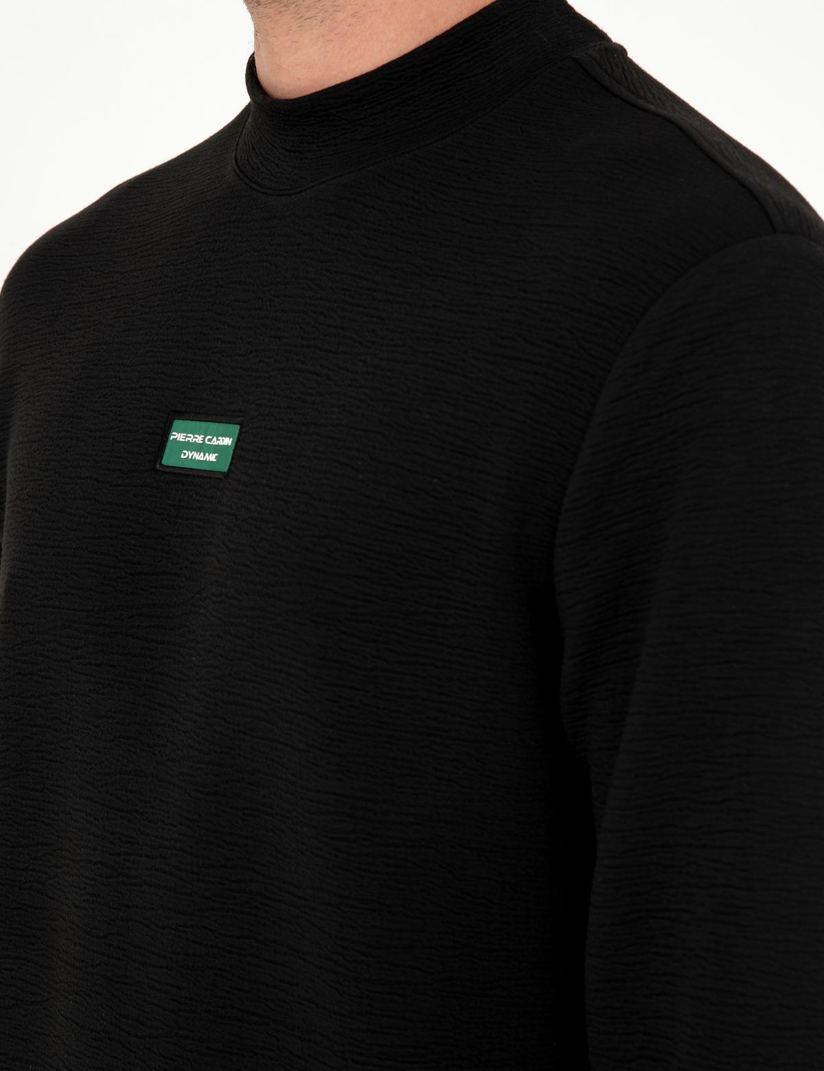 Siyah Regular Fit Sweatshirt - 50293256013