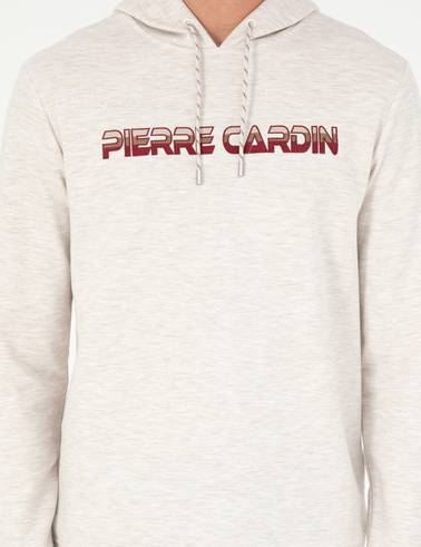 Bej Regular Fit Kapüşonlu Sweatshirt