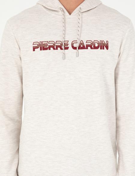 Bej Regular Fit Kapüşonlu Sweatshirt - 50290665023