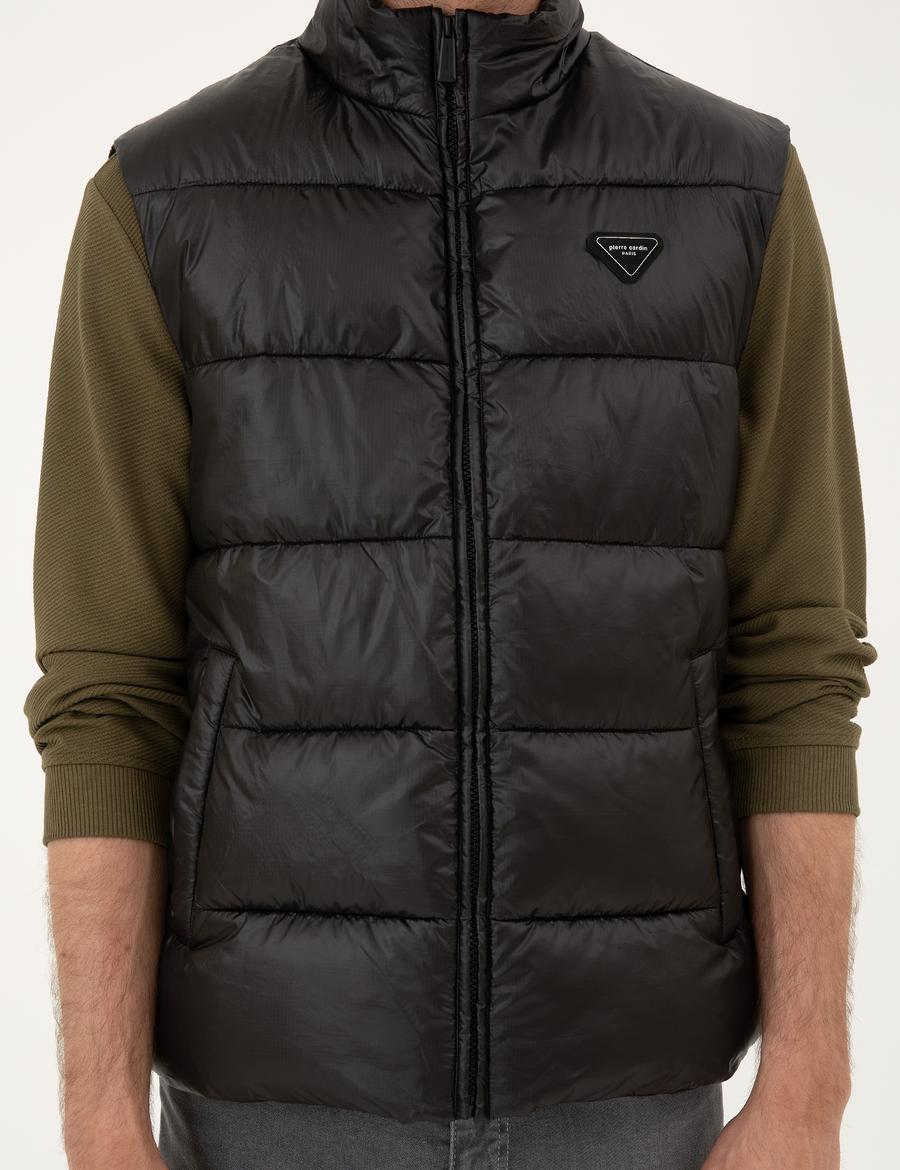 Siyah Parlak Şişme Yelek