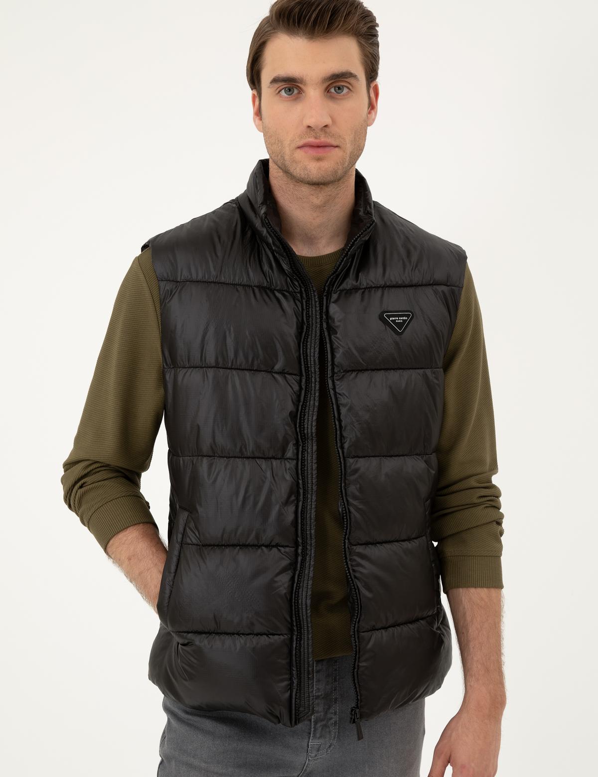 Siyah Parlak Şişme Yelek - 50295104004