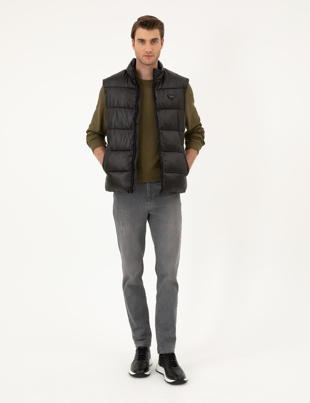 Siyah Parlak Şişme Yelek - 50295104004