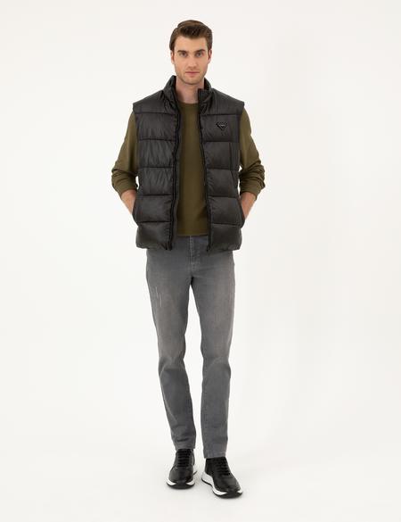 Siyah Parlak Şişme Yelek - 50295104004