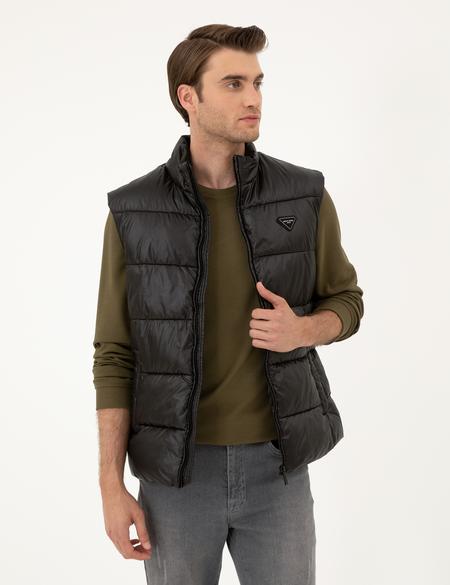 Siyah Parlak Şişme Yelek - 50295104004