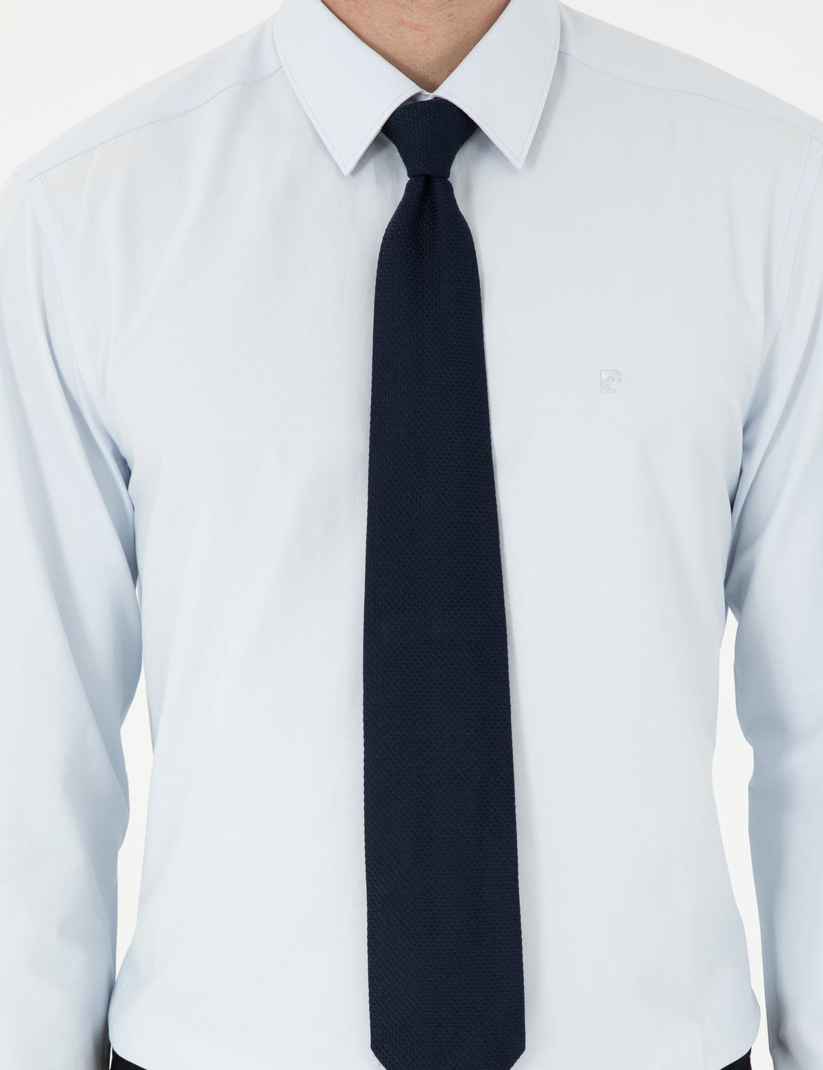 Açık Mavi Slim Fit Uzun Kollu Basic Gömlek - 50297903007