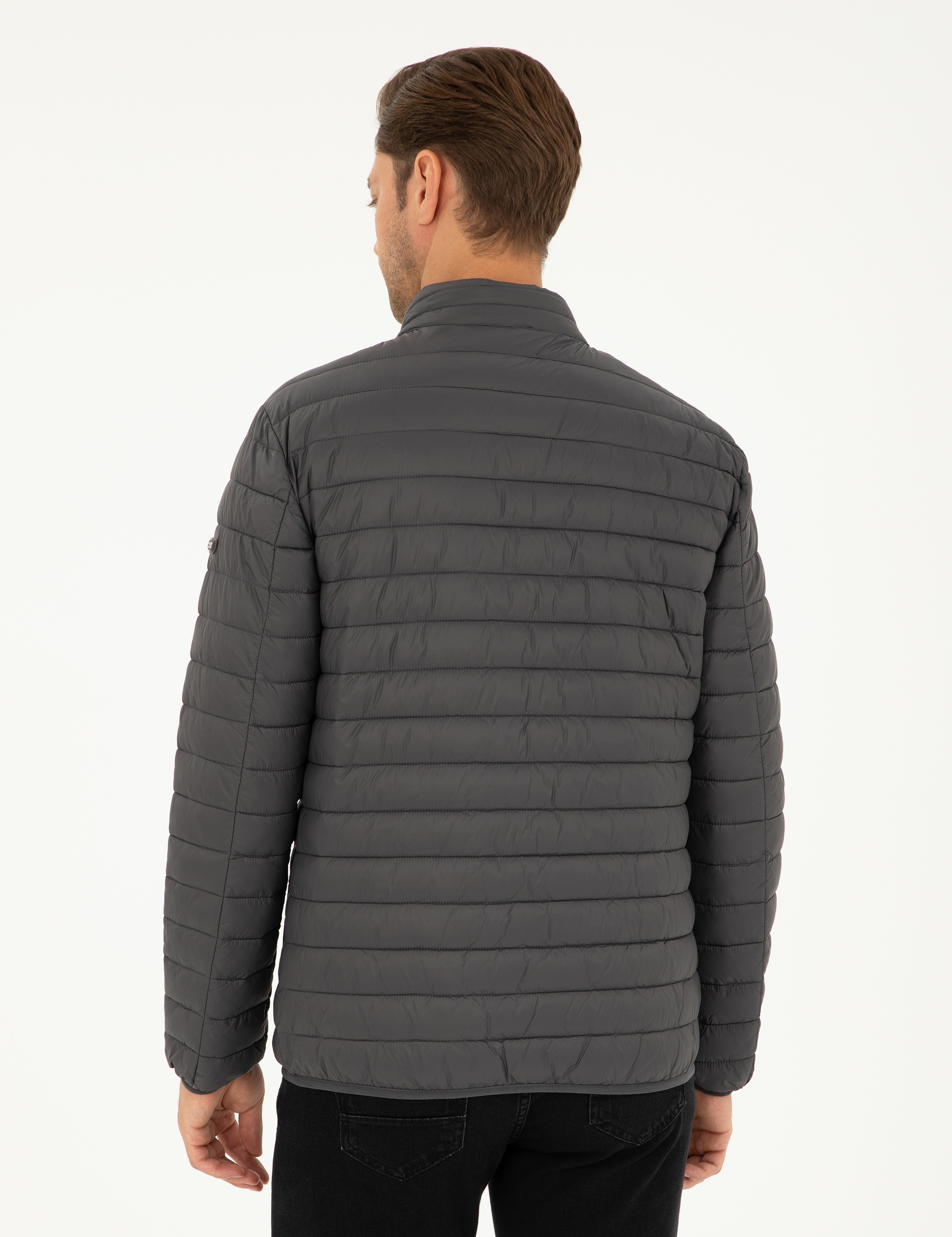 Antrasit Kapitone Spor Mont - Image 5