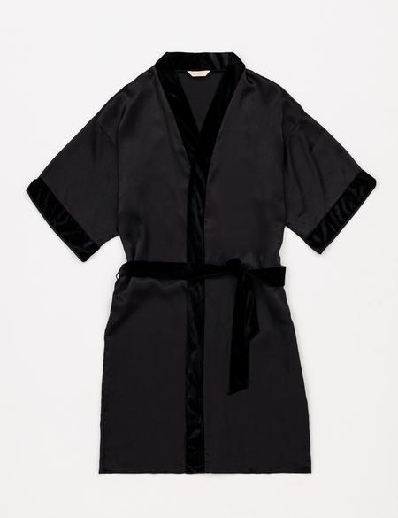 Siyah Gecelik & Sabahlık Takım - 50303854004