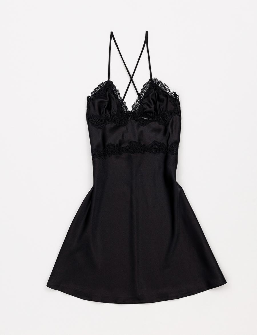 Siyah Saten 6'lı Çeyiz Seti