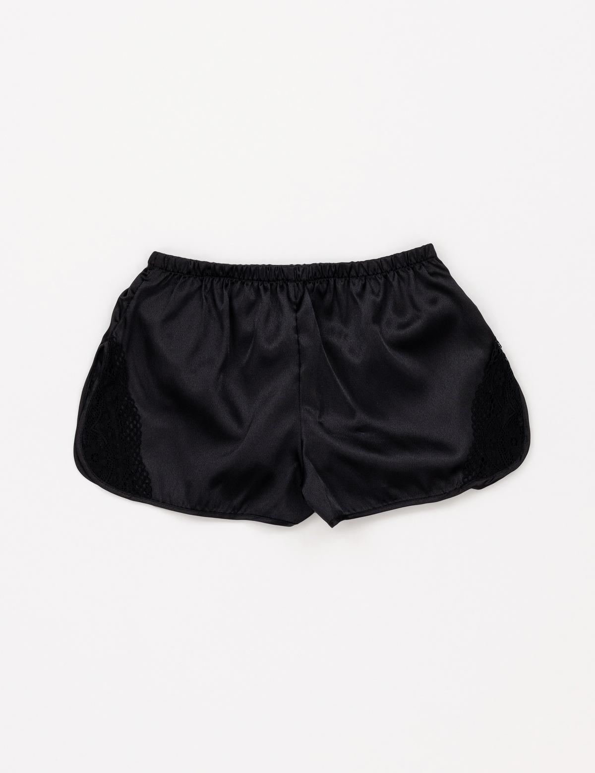 Siyah 2'li Şort Takım - 50303946008