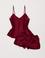 Bordo 2'li Şort Takım
