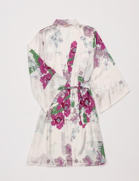 Açık Pembe Saten Gecelik & Sabahlık Takım - 50303883003