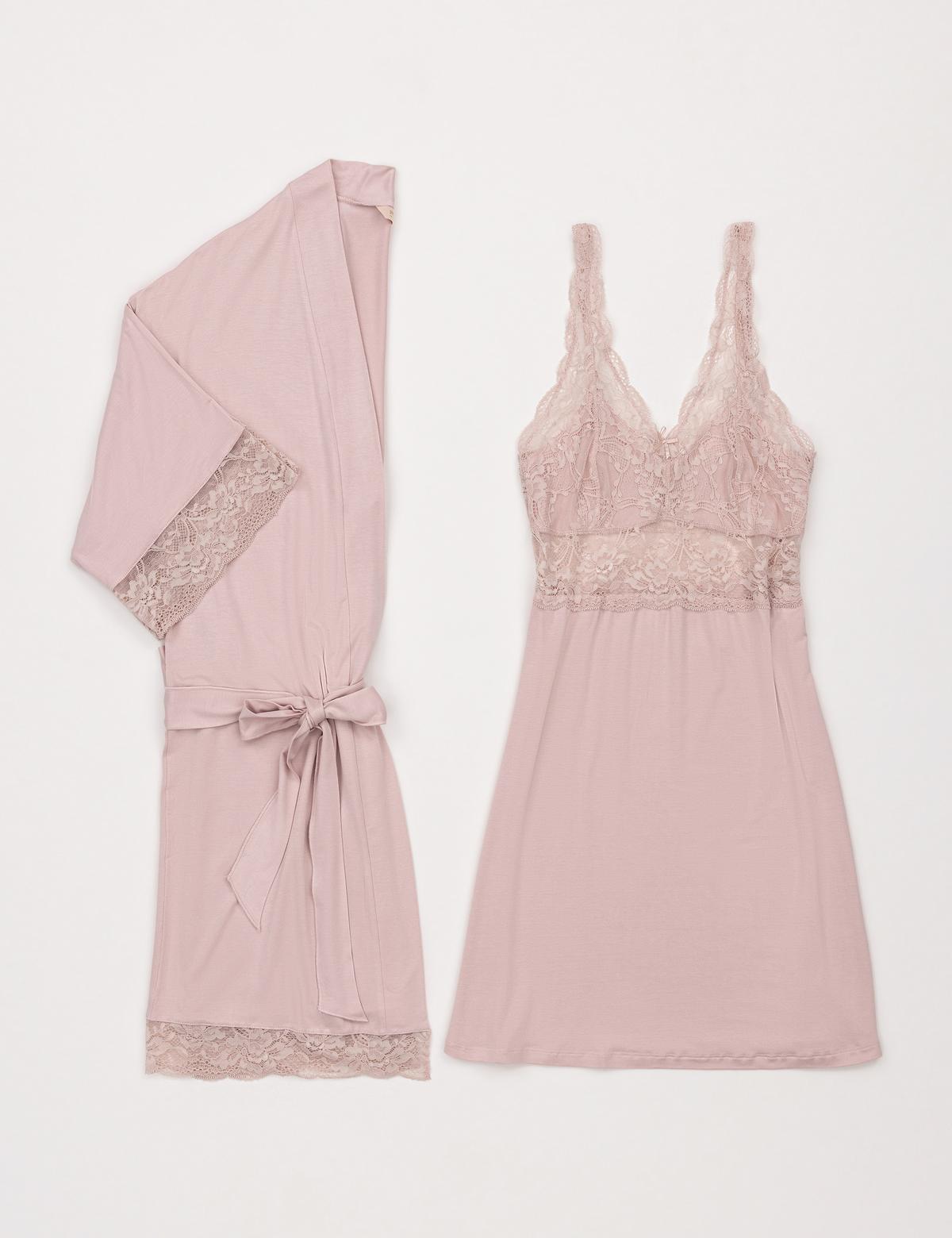 Pudra Gecelik & Sabahlık Takım