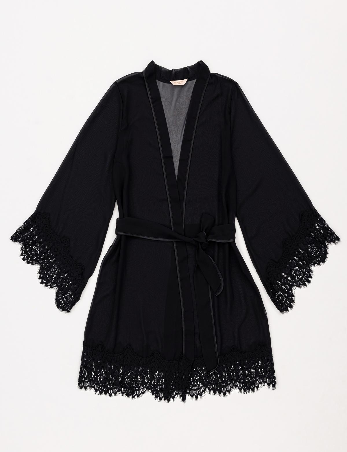 Siyah Saten 4'lü Çeyiz Seti - 50303821024