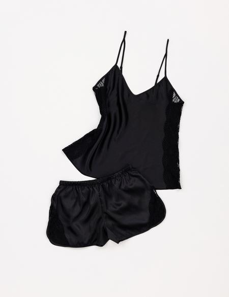 Siyah 2'li Şort Takım - 50303946008