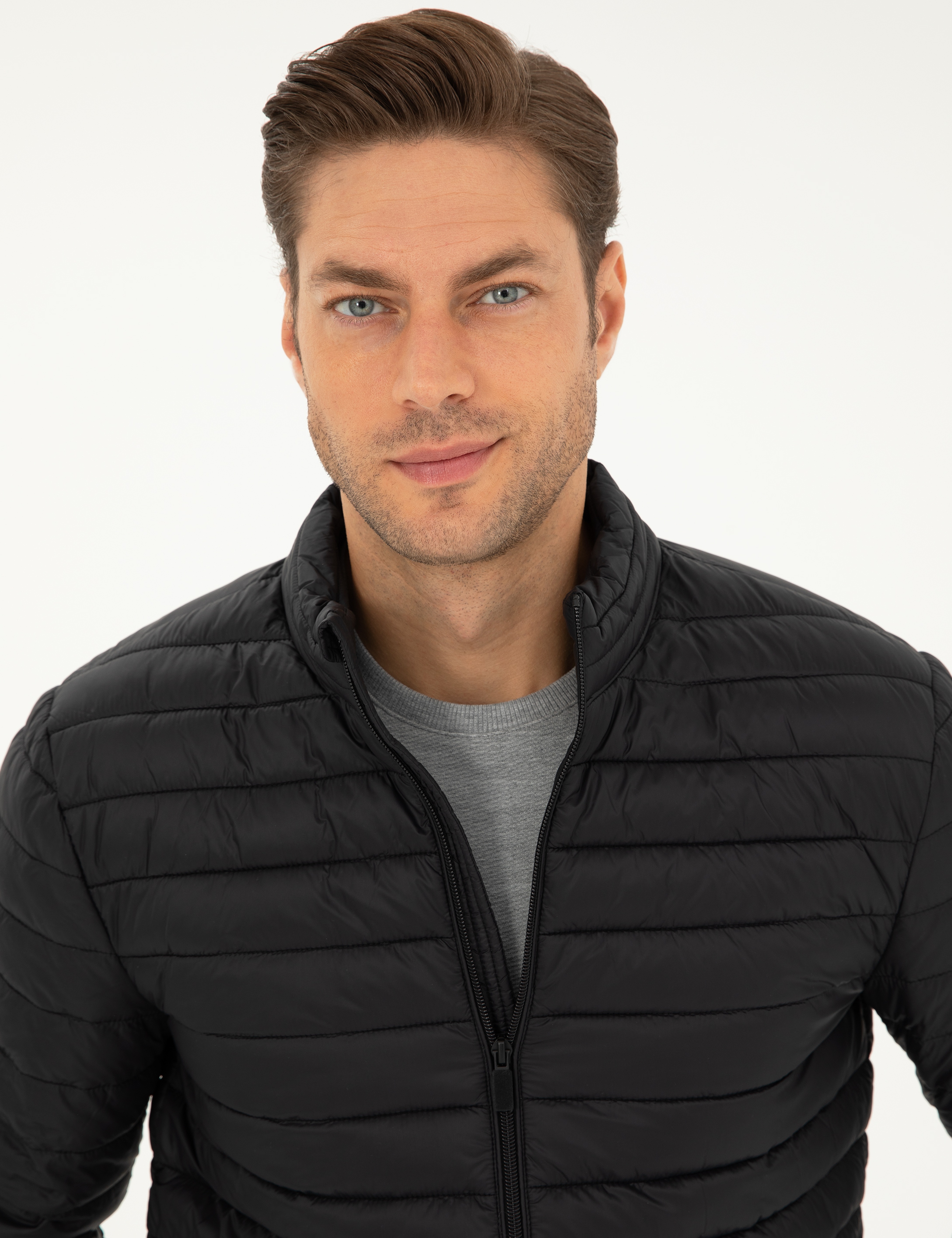 Siyah Kapitone Spor Mont - Image 2