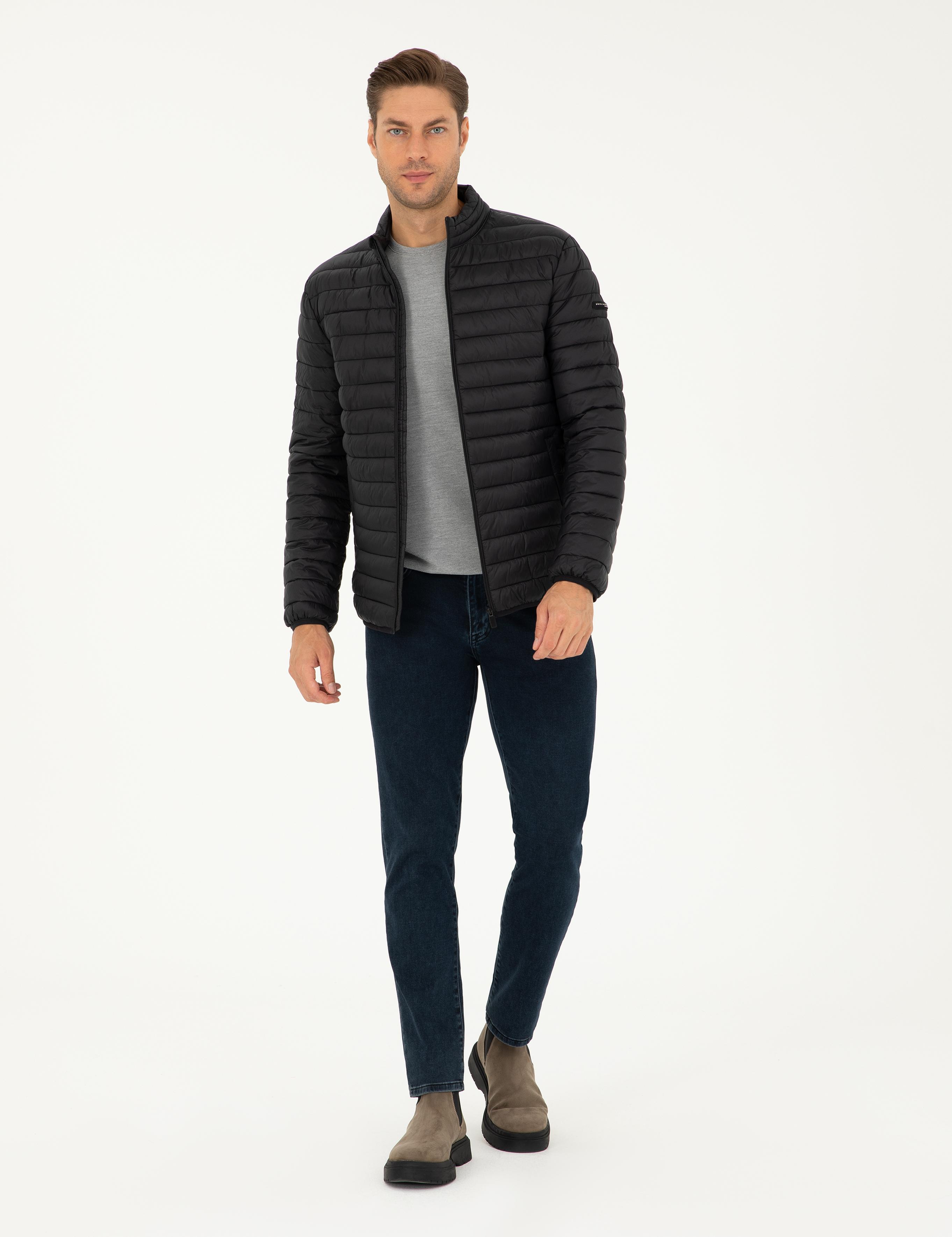 Siyah Kapitone Spor Mont