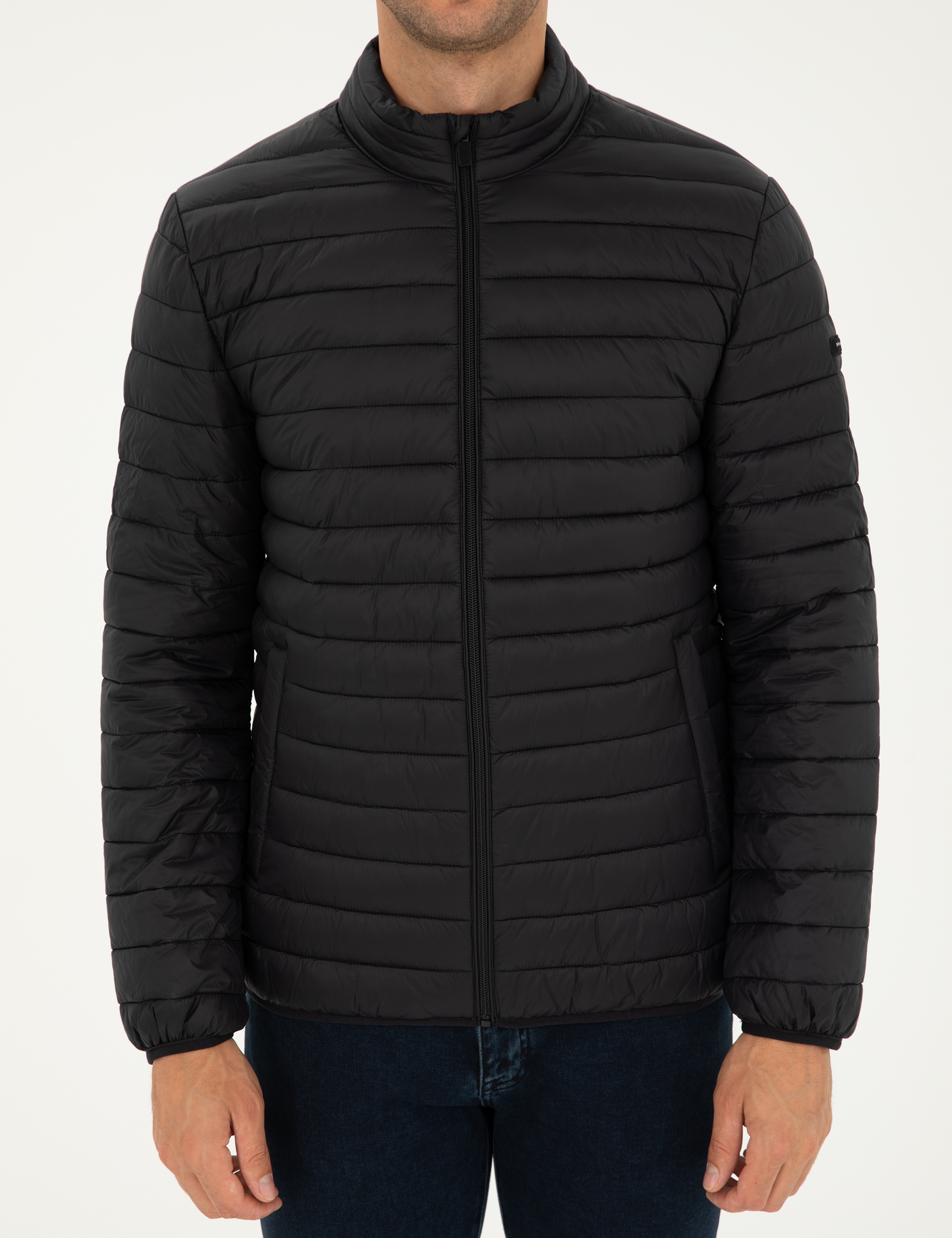 Siyah Kapitone Spor Mont - Image 7