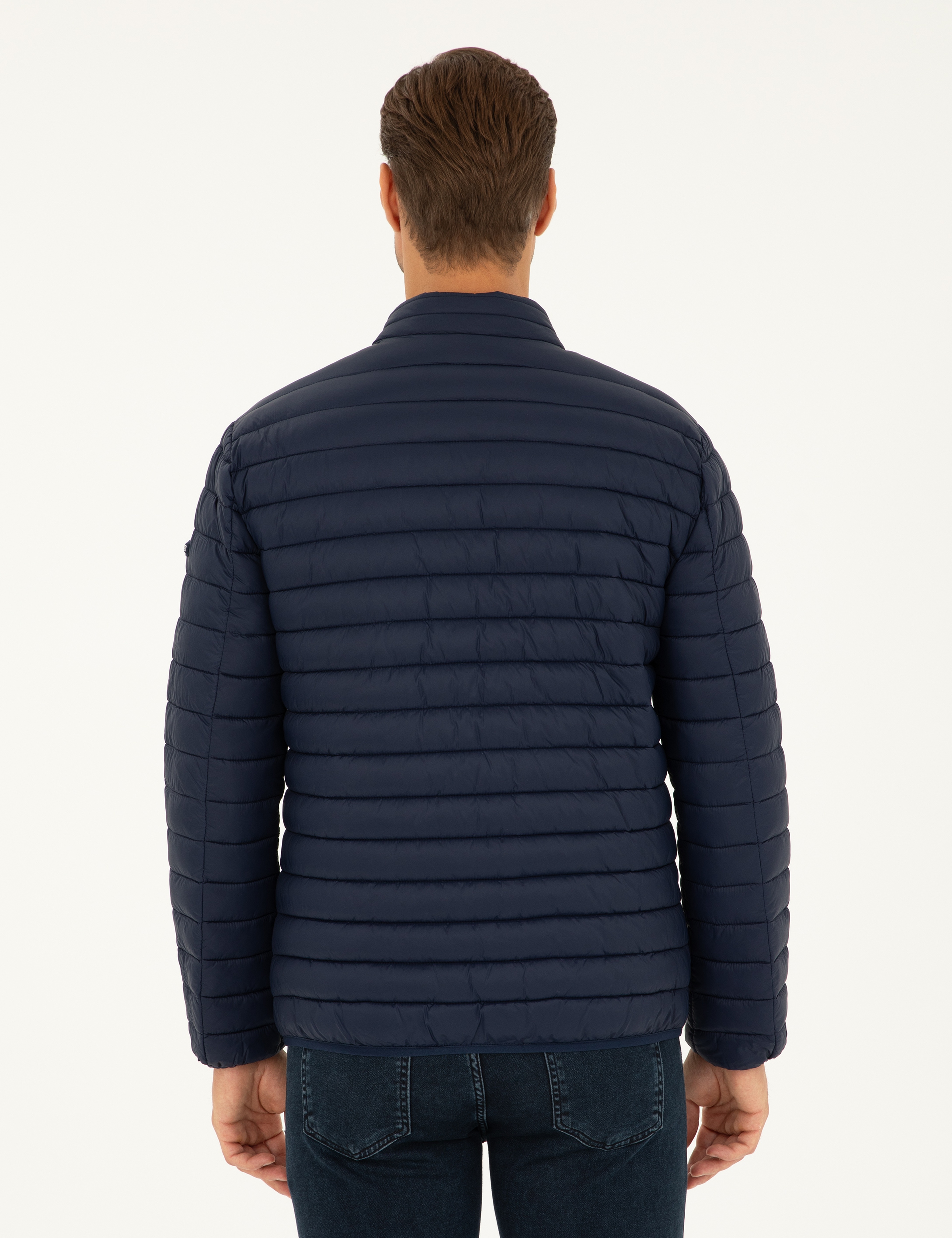 Lacivert Kapitone Spor Mont