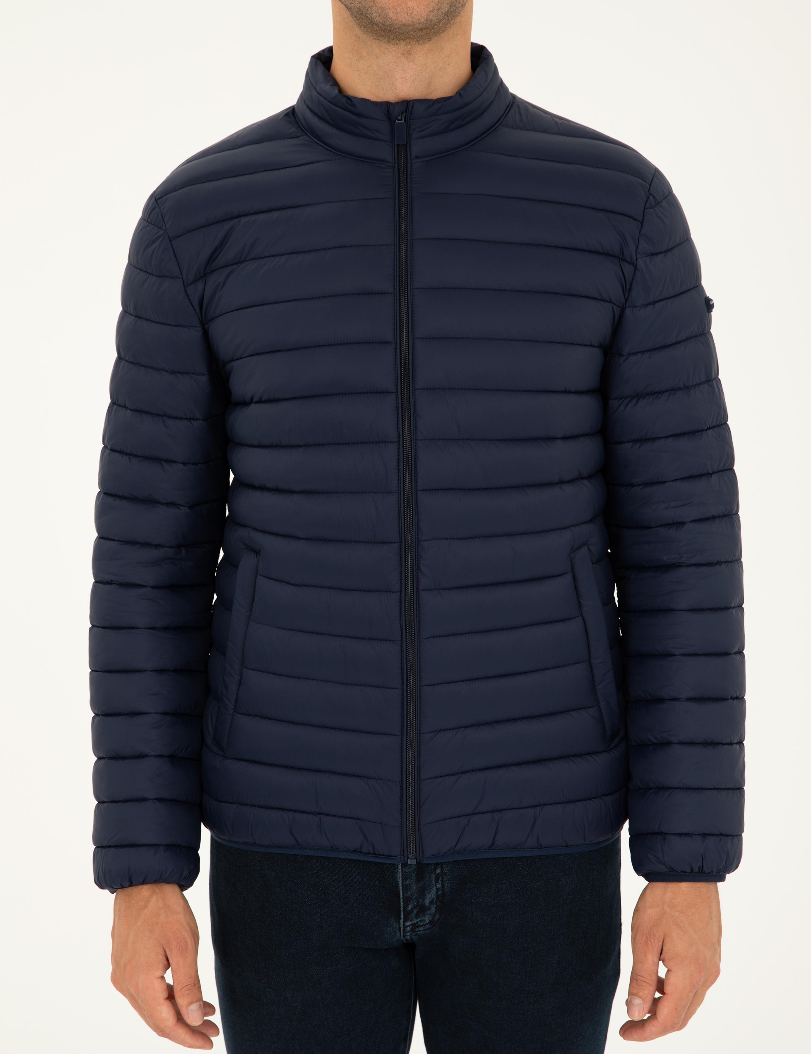 Lacivert Kapitone Spor Mont