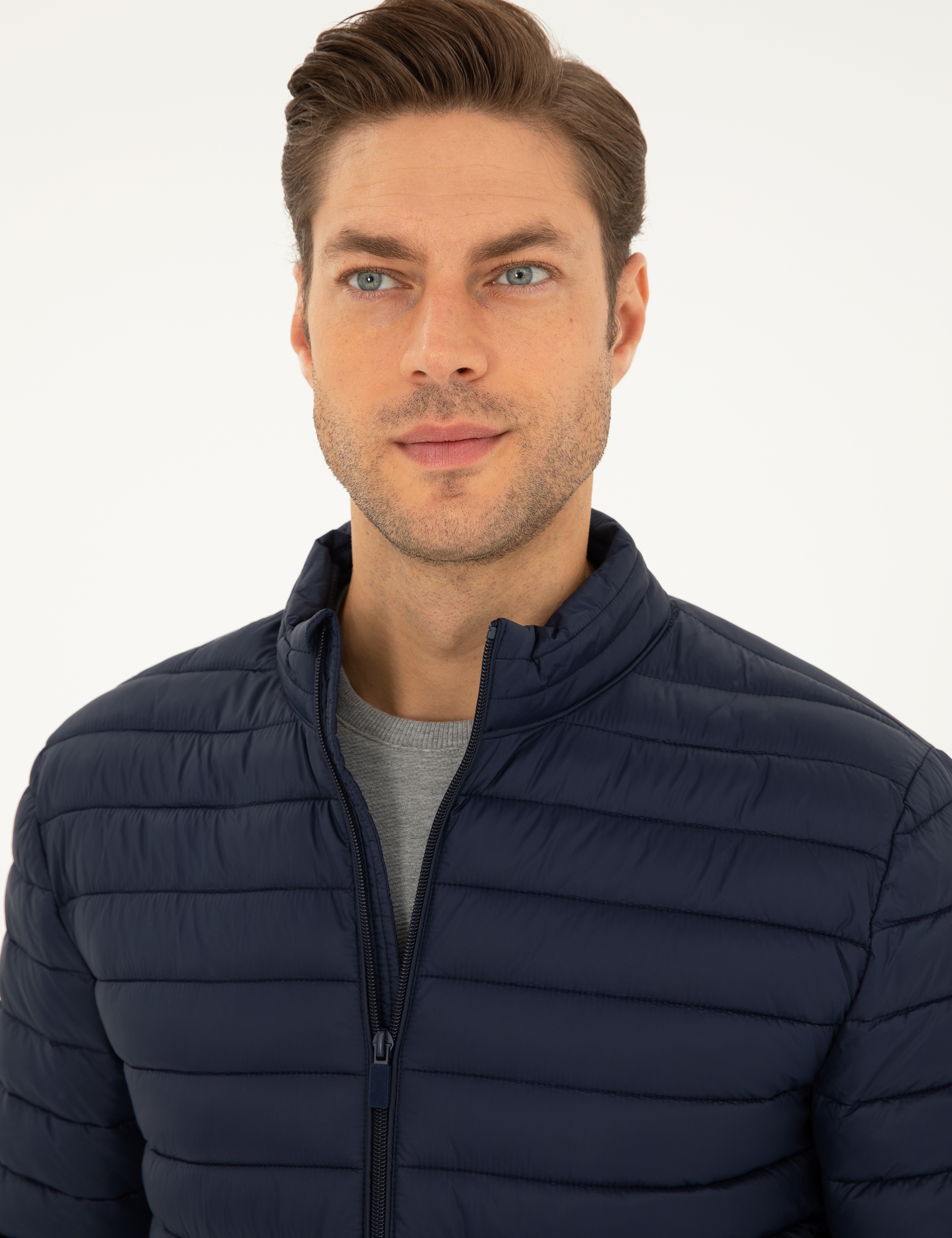 Lacivert Kapitone Spor Mont - Image 2