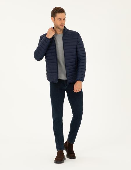 Lacivert Kapitone Spor Mont - 50294302004