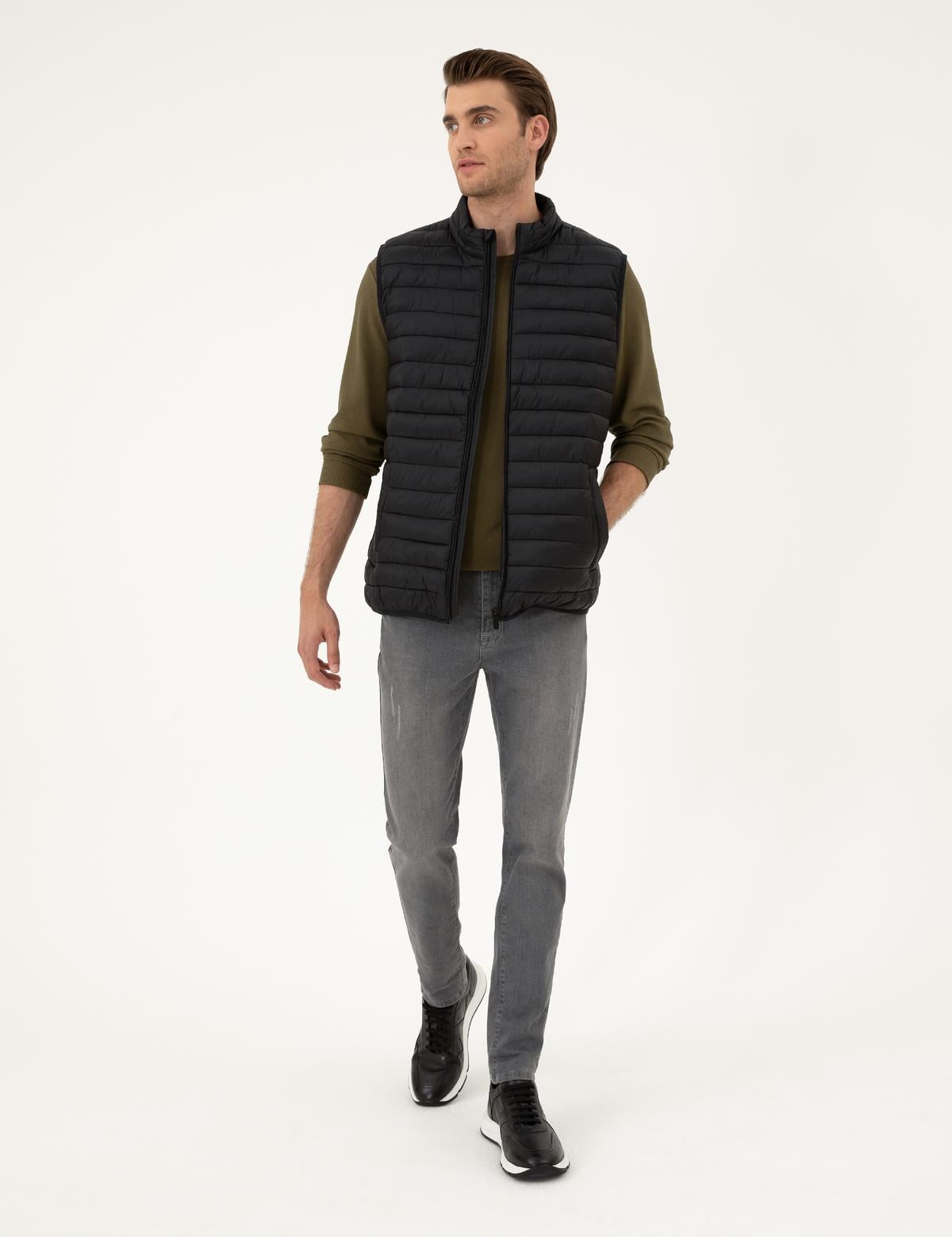 Siyah Dolgulu Ultra Hafif Şişme Yelek - 50295103004