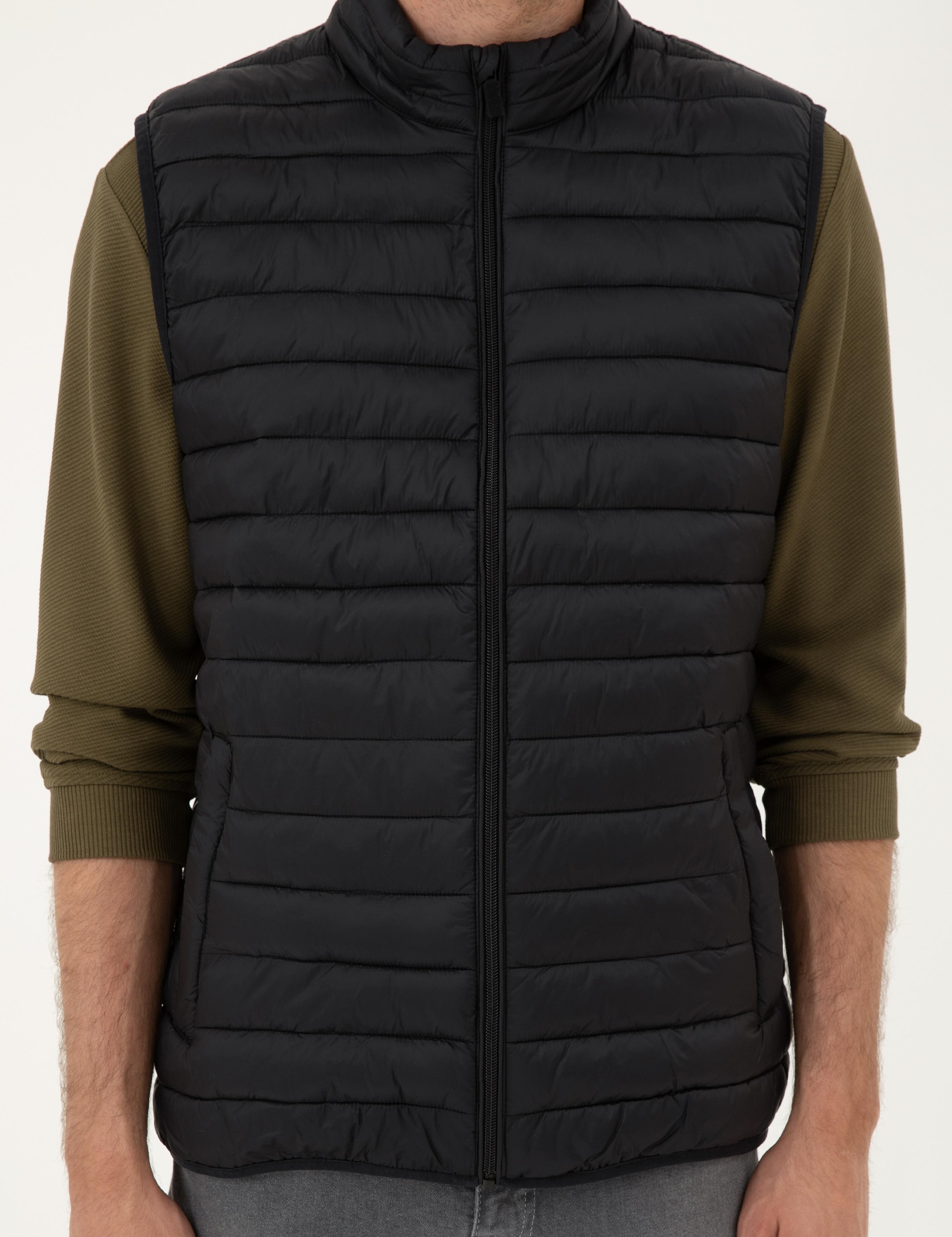 Siyah Dolgulu Ultra Hafif Şişme Yelek