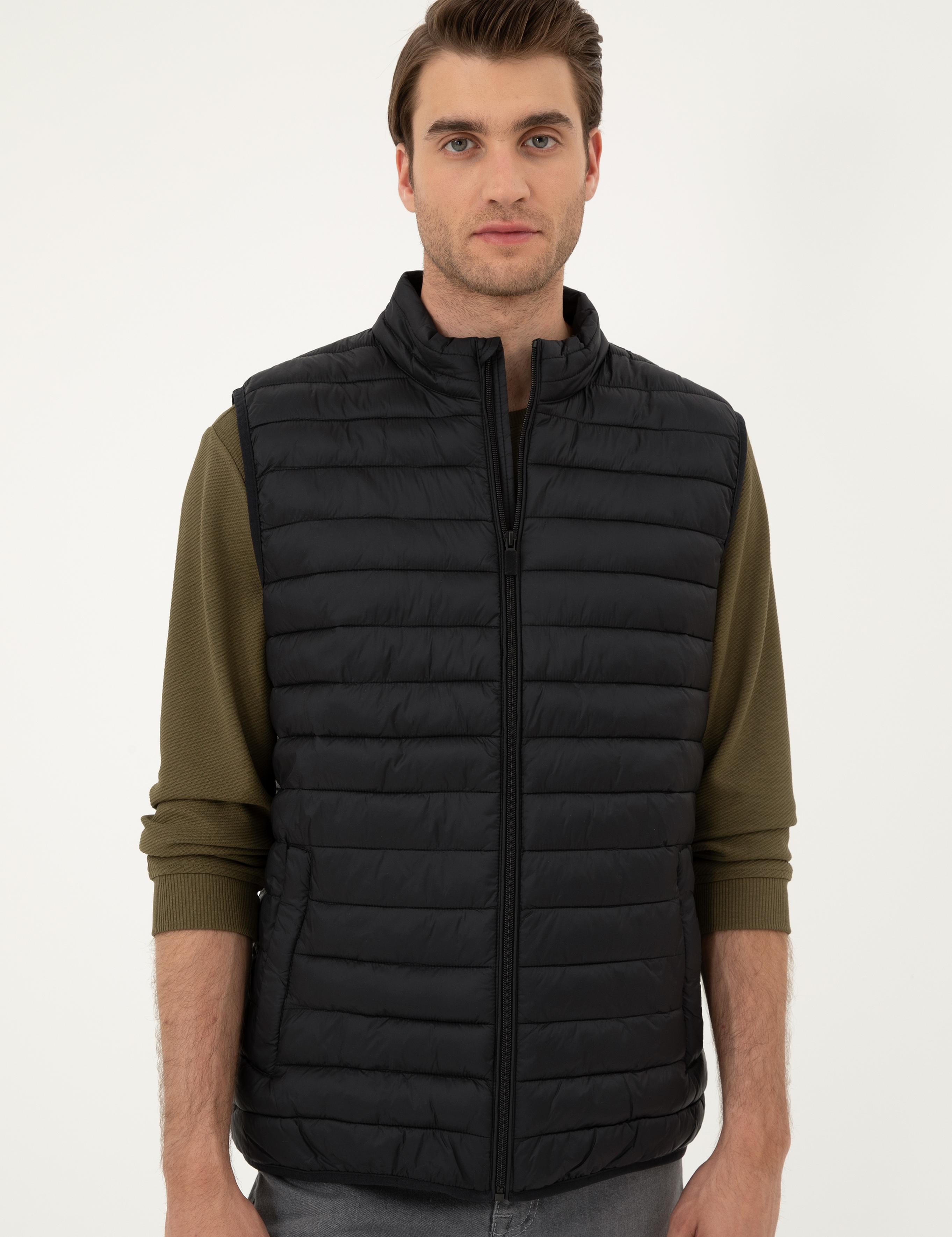 Siyah Dolgulu Ultra Hafif Şişme Yelek