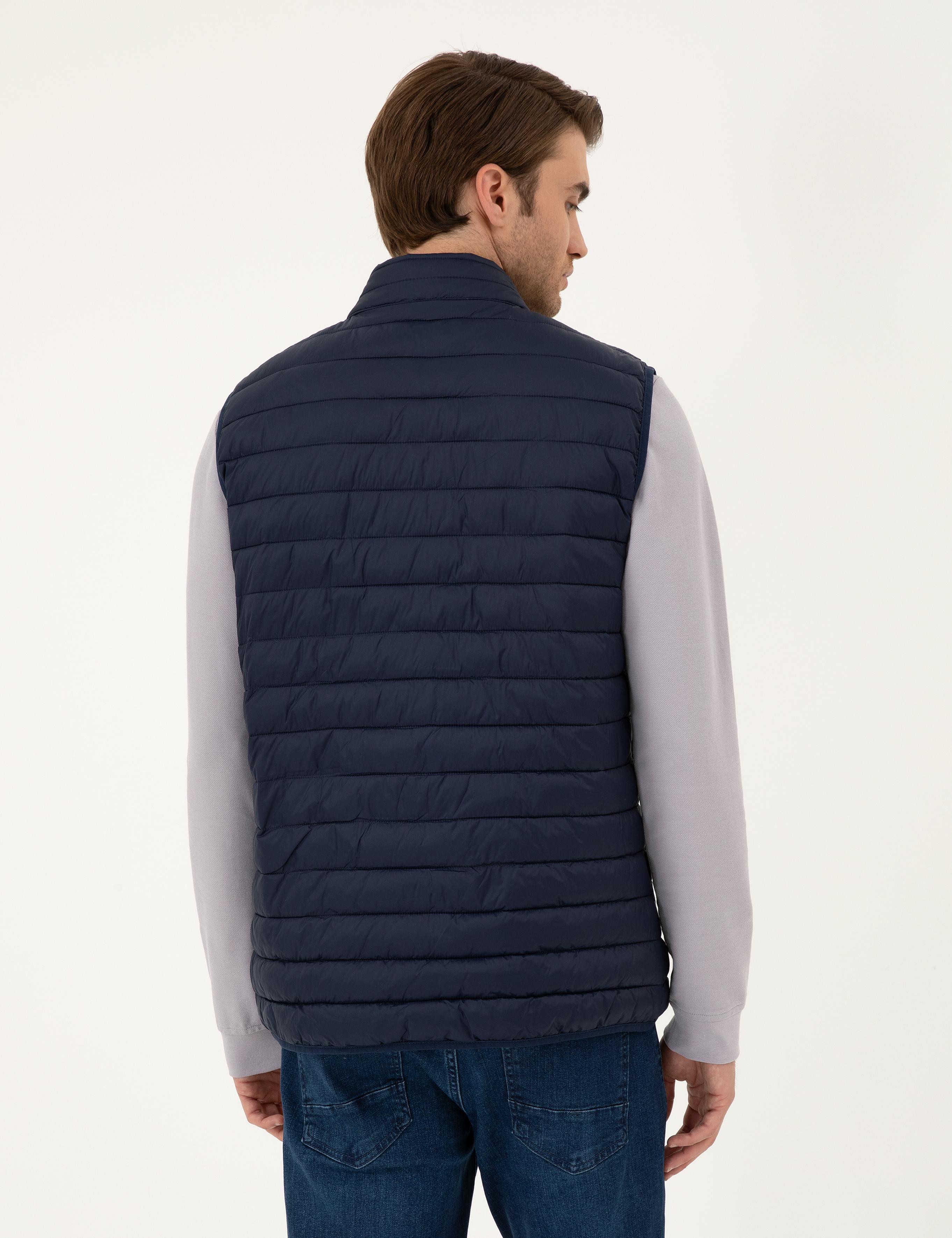 Lacivert Dolgulu Ultra Hafif Şişme Yelek