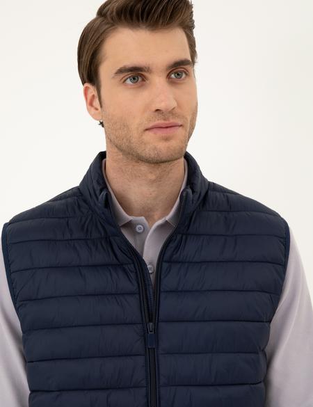 Lacivert Dolgulu Ultra Hafif Şişme Yelek - 50295103014