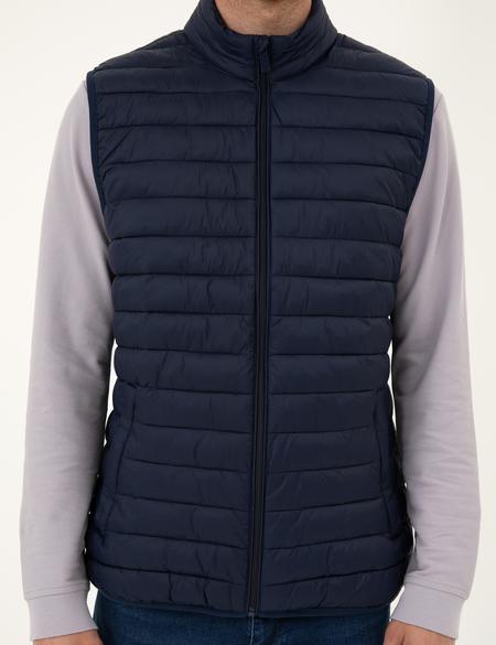 Lacivert Dolgulu Ultra Hafif Şişme Yelek - 50295103014