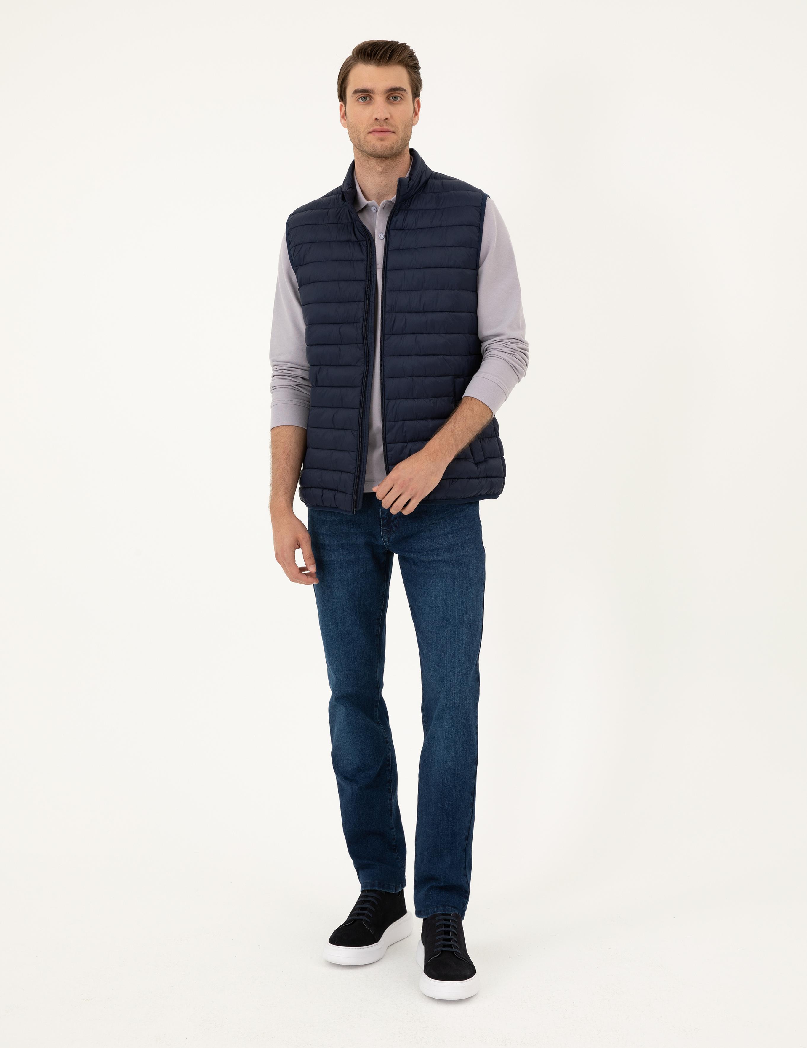 Lacivert Dolgulu Ultra Hafif Şişme Yelek