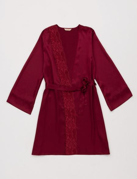 Bordo Saten 4'lü Çeyiz Seti - 50303849009