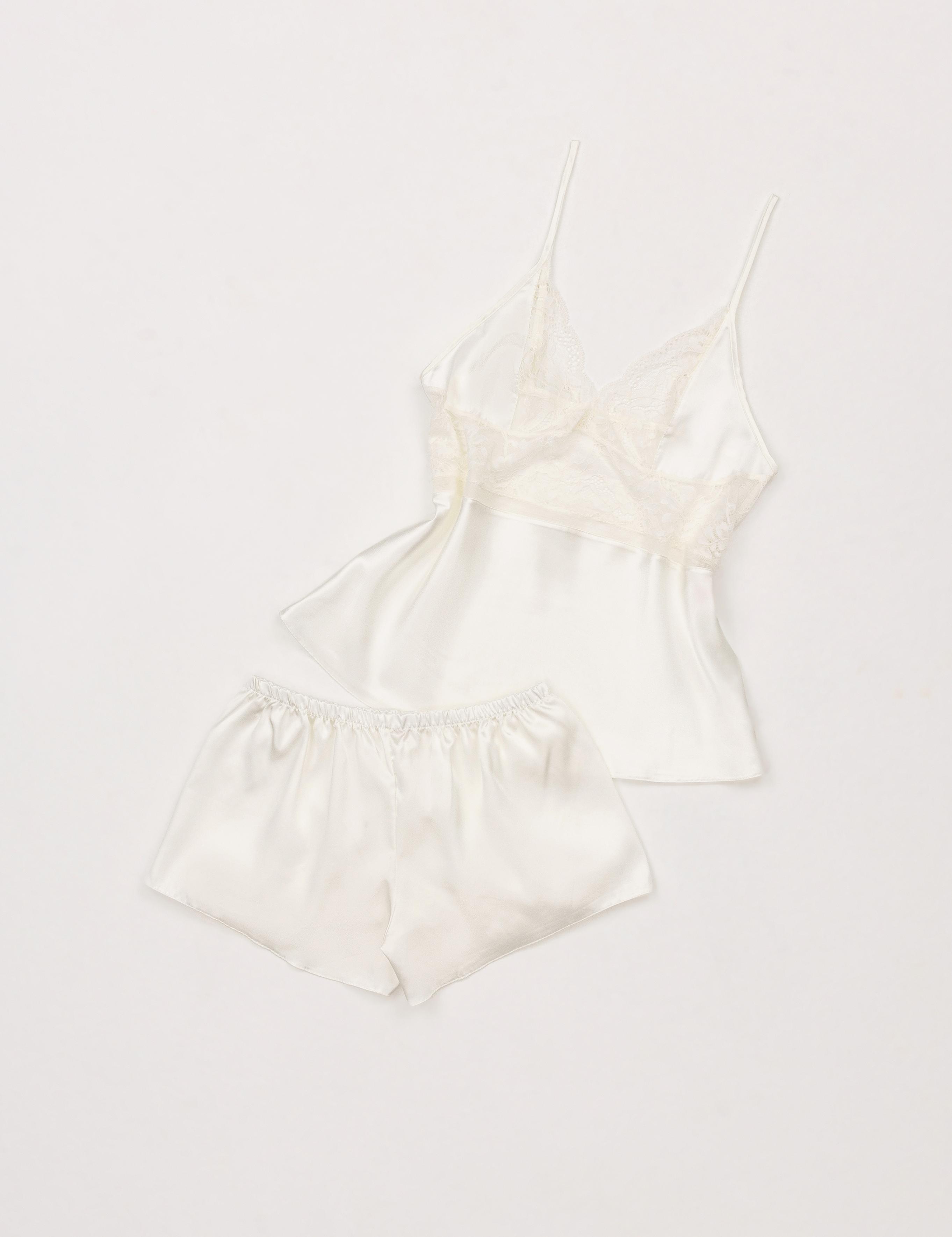 Ekru Saten 4'lü Çeyiz Seti