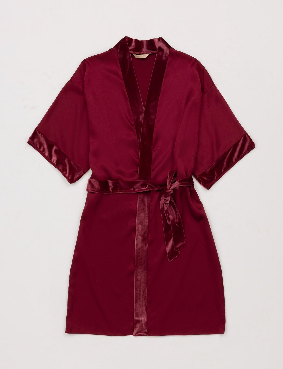 Bordo Gecelik & Sabahlık Takım - 50303854013