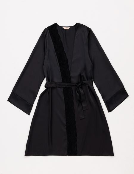 Siyah Saten 4'lü Çeyiz Seti - 50303849003