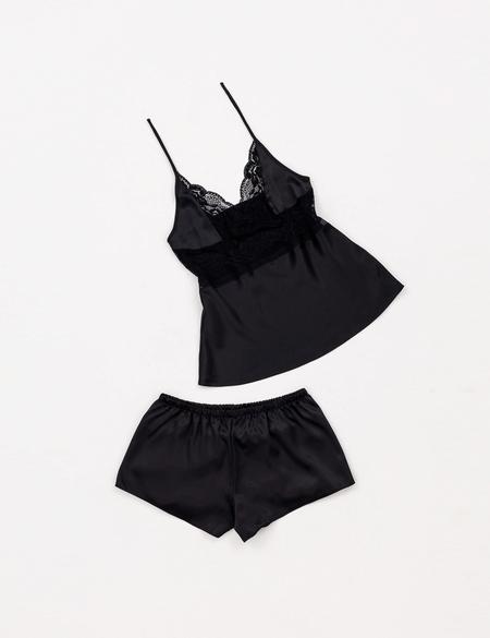 Siyah Saten 4'lü Çeyiz Seti - 50303849003