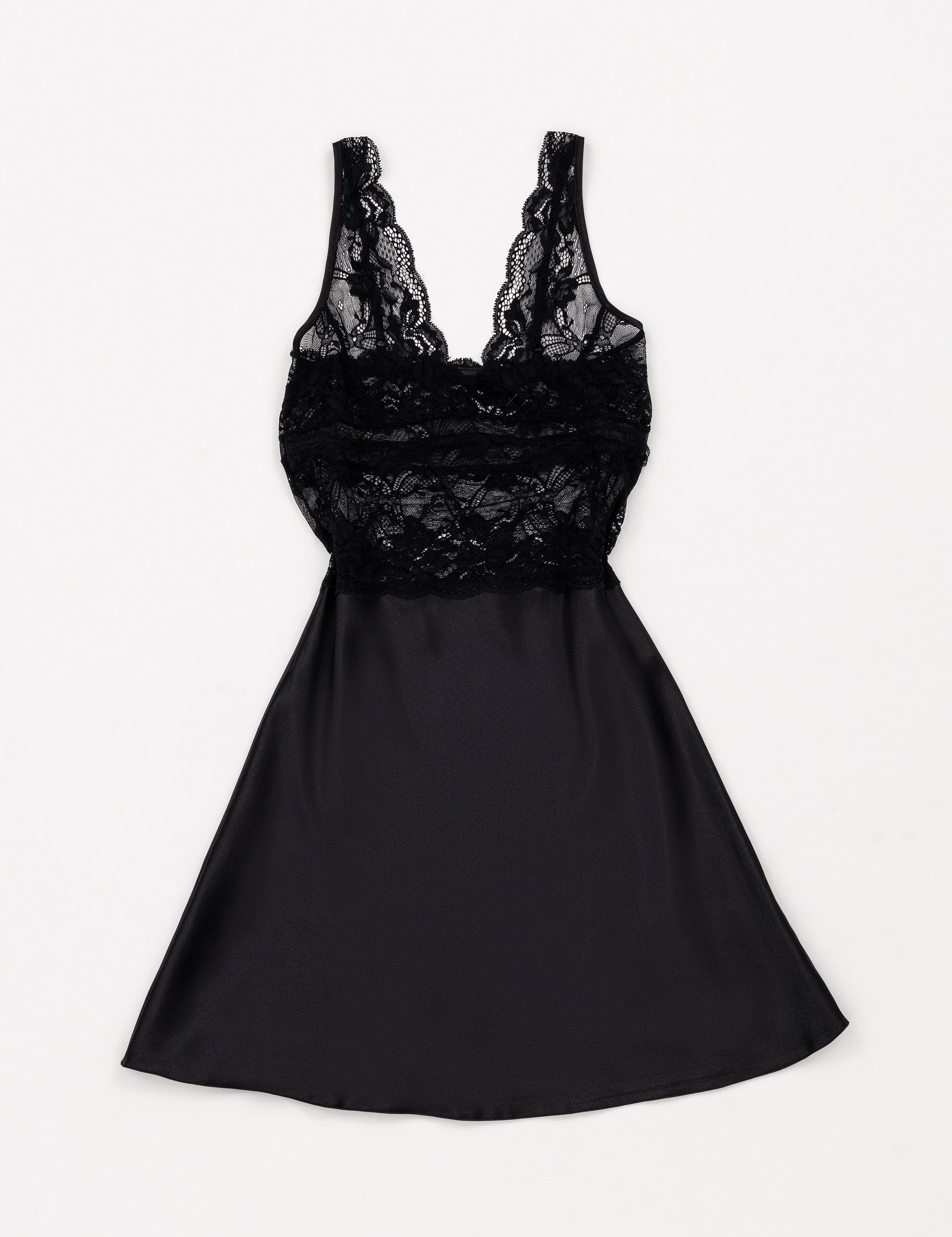 Siyah Saten 4'lü Çeyiz Seti