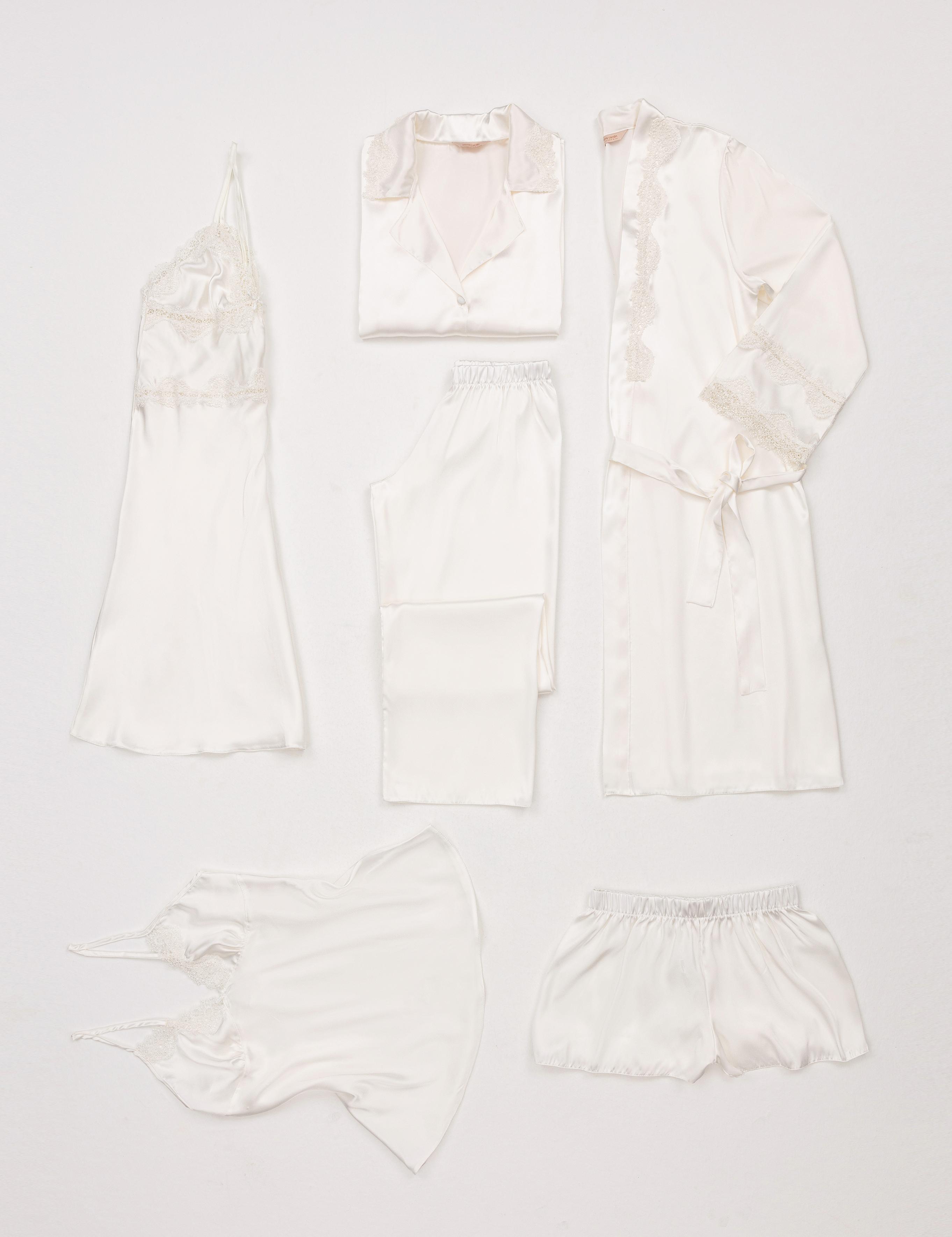 Ekru Saten 6'lı Çeyiz Seti